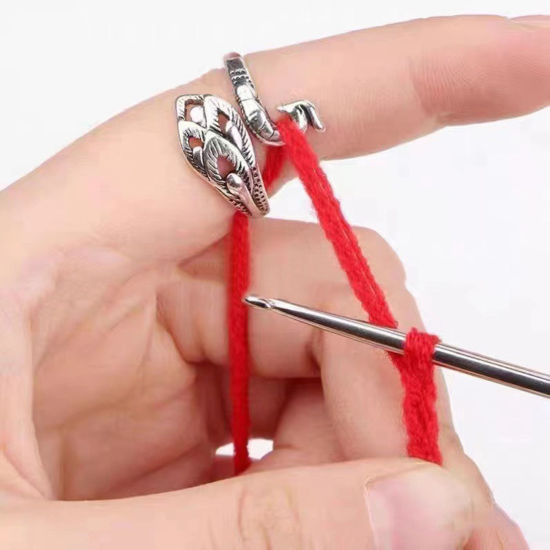 Image de Outils de Tricot Accessoires de Crochet Extracteur de Fil en Alliage Paon Multicolore 1 Pièce