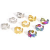 Picture of Eco-friendly 304 Stainless Steel Open Rings Multicolor
