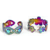 Picture of Eco-friendly 304 Stainless Steel Open Rings Multicolor