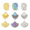 Picture of Eco-friendly Vacuum Plating 304 Stainless Steel Charms Multicolor Geometric