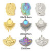 Picture of Eco-friendly Vacuum Plating 304 Stainless Steel Charms Multicolor Geometric