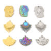 Picture of Eco-friendly Vacuum Plating 304 Stainless Steel Charms Multicolor Geometric