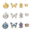Picture of Eco-friendly Vacuum Plating 304 Stainless Steel Charms Multicolor Butterfly Animal Flower
