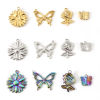 Picture of Eco-friendly Vacuum Plating 304 Stainless Steel Charms Multicolor Butterfly Animal Flower