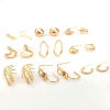 Immagine di Ottone Accessori Per Orecchini Vero Oro Placcato 2 Pz