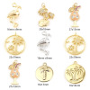 Picture of Brass Charms Real Gold Plated Flamingo 3D 15.5mm x 9mm
