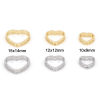 Picture of Brass Beads Frames Heart Filigree Real Gold Plated