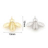 Picture of Brass Charms Multicolor Bee Animal 3D 13mm x 12mm