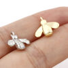Picture of Brass Charms Multicolor Bee Animal 3D 13mm x 12mm