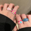 Imagen de Resina Lindo No Ajustable Anillos Multicolor Monstruo 1 Unidad