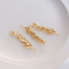Imagen de Latón Colgantes Hoja 14K Oro Real Chappado 1 Unidad