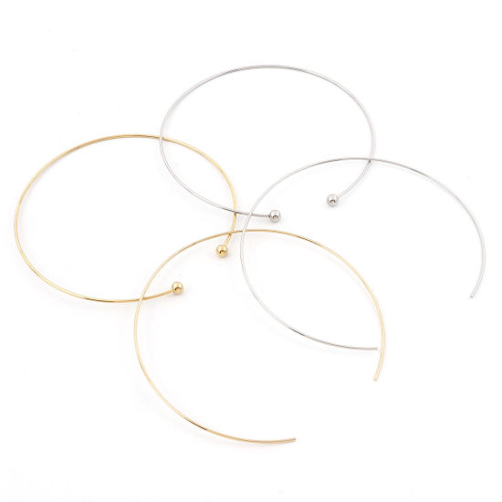 Image de Colliers en 304 Acier Inoxydable Respectueux de la Nature Multicolore Rond 1 Pièce