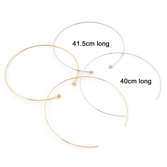 Image de Colliers en 304 Acier Inoxydable Respectueux de la Nature Multicolore Rond 1 Pièce
