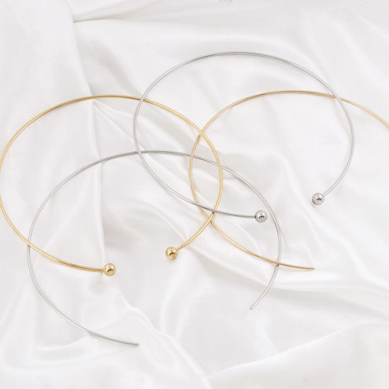 Image de Colliers en 304 Acier Inoxydable Respectueux de la Nature Multicolore Rond 1 Pièce