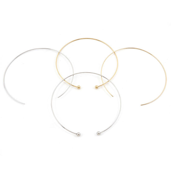 Image de Colliers en 304 Acier Inoxydable Respectueux de la Nature Multicolore Rond 1 Pièce