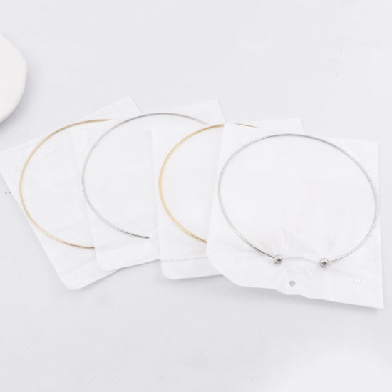 Image de Colliers en 304 Acier Inoxydable Respectueux de la Nature Multicolore Rond 1 Pièce