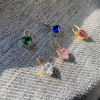 Picture of Eco-friendly PVD Vacuum Plating 304 Stainless Steel Charms 14K Gold Plated Heart Multicolour Cubic Zirconia 6mm Dia.