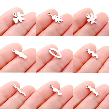 304 Acciaio Inossidabile Charms 3 Pz