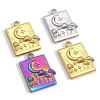 Picture of 304 Stainless Steel Charms Multicolor Half Moon Mushroom