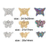 Picture of Eco-friendly Vacuum Plating 304 Stainless Steel Insect Charms Multicolor Butterfly Animal