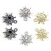 Picture of Zinc Based Alloy Halloween Charms Multicolor Halloween Cobweb 16mm x 15mm