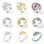 Picture of 304 Stainless Steel Open Rings Multicolor