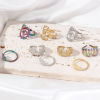 Imagen de 304 Acero Inoxidable Abierto Anillos Multicolor 1 Unidad
