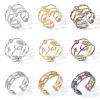Imagen de 304 Acero Inoxidable Abierto Anillos Multicolor 1 Unidad