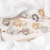 Imagen de 304 Acero Inoxidable Abierto Anillos Multicolor 1 Unidad