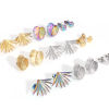 Picture of 304 Stainless Steel Flora Collection Ear Post Stud Earrings With Stoppers