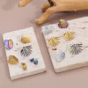 Picture of 304 Stainless Steel Flora Collection Ear Post Stud Earrings With Stoppers