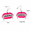 Picture of Acrylic Cute Earrings Multicolor Halloween Ghost Skull