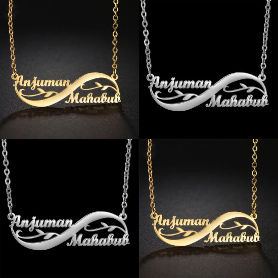 Picture of 304 Stainless Steel Customized Name Necklace Personalized Letter Charm Pendant
