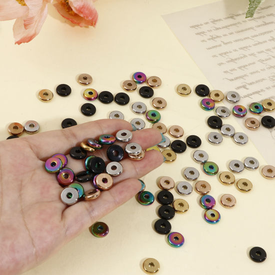 Image de Perles pour DIY Fabrication de Bijoux en 304 Acier Inoxydable Disque 10 Pcs
