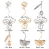 Picture of Brass Pendants Real Gold Plated Flower Leaf Hollow