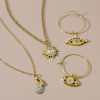 Picture of Brass Charms 18K Real Gold Plated Evil Eye