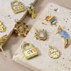 Bild von Messing Charms 18K Echtgold plattiert 1 Stück