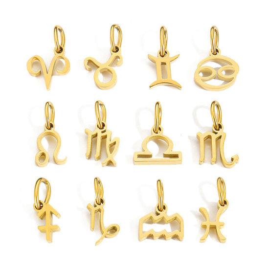 Image de Breloques en 304 Acier Inoxydable Constellation avec Anneaux 2 Pcs