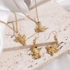 Picture of Brass Religious Charms 18K Gold Color Angel 3D