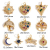 Imagen de Latón Colgantes Charms 18K Oro Real Chapado 1 Unidad