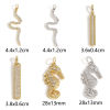 Picture of Brass Charm Pendant 18K Real Gold Plated Animal Rectangle Micro Pave