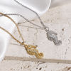Picture of Brass Charm Pendant 18K Real Gold Plated Animal Rectangle Micro Pave
