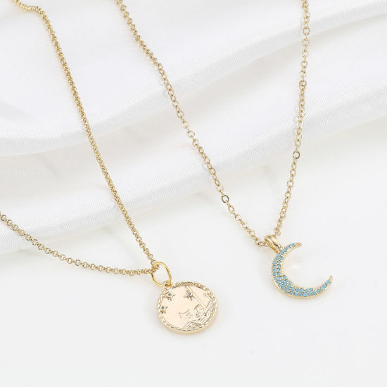 Imagen de Latón Colgantes Charms 18K Oro Real Chapado 2 Unidades