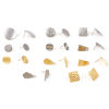 Picture of 304 Stainless Steel Ear Post Stud Earring With Loop Connector Accessories Geometric