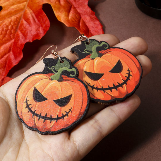 Image de Pendentifs Halloween en Bois Naturel Multicolore 10 Pcs