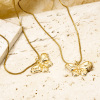Picture of Brass Insect Charms Real Gold Plated Butterfly Animal Clear Cubic Zirconia 14mm x 13mm