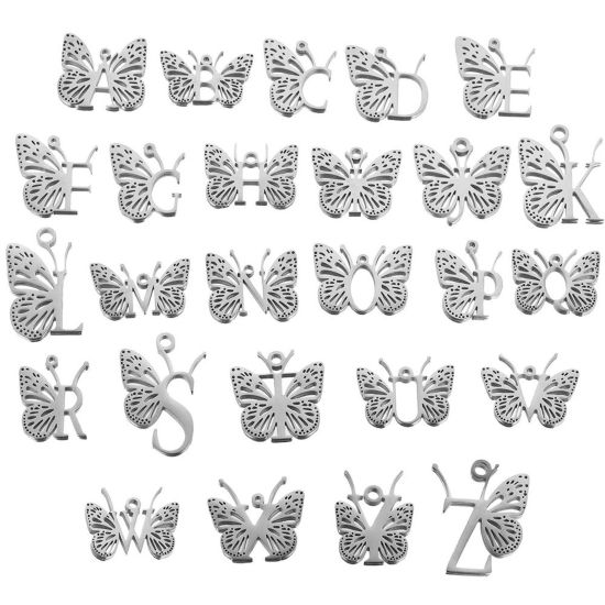 Immagine di 304 Acciaio Inossidabile Charms Farfalla 2 Pz