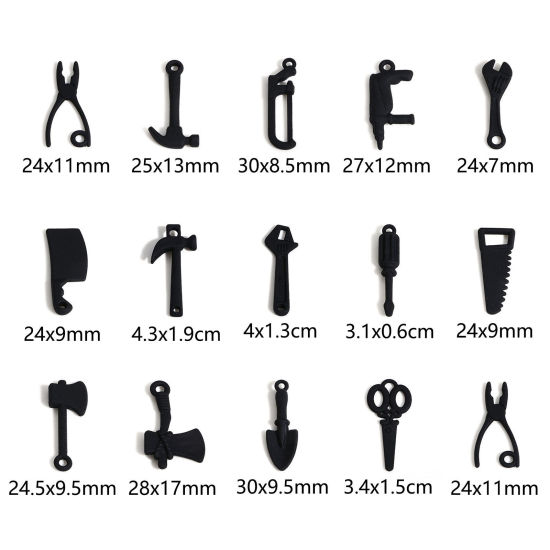 Immagine di Lega di Zinco Charms Utensili 3D 10 Pz