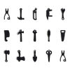 亜鉛合金 チャーム ツール彫刻 3D 10 個 の画像