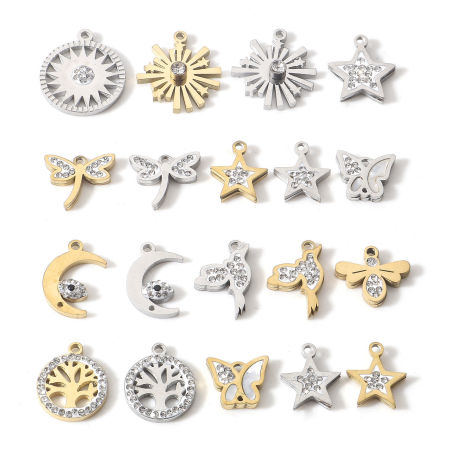 304 Edelstahl Charms 1 Stück